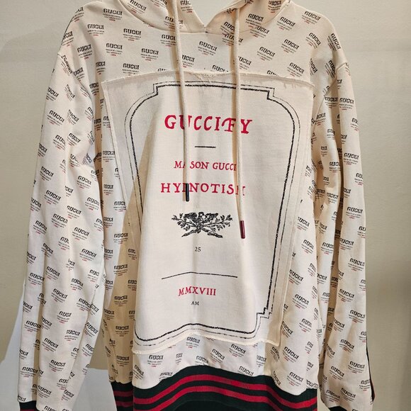 Gucci Men's Non-Zip Hoodie (no pocket) + Drawstring Sweatpants - Picture 2 of 13